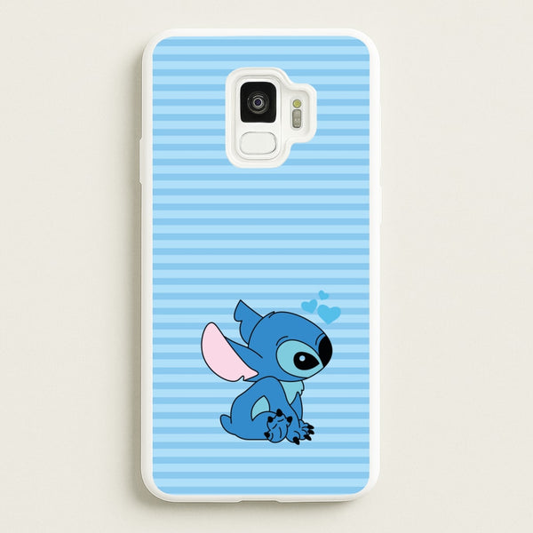 Blue Hearts Alien Blue Valentine's - Disney Valentine's Phone Case for Galaxy S9