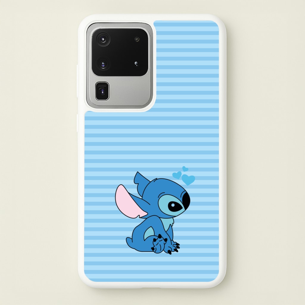 Blue Hearts Alien Blue Valentine's - Disney Valentine's Phone Case for Galaxy S20 Ultra