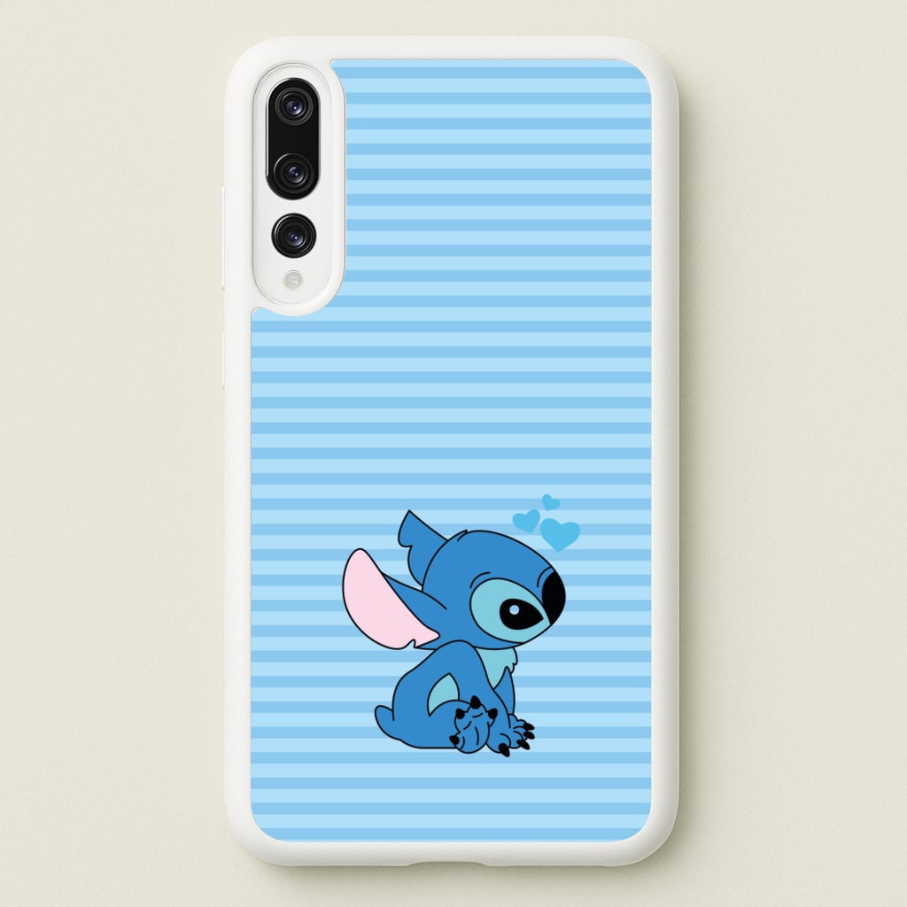 Blue Hearts Alien Blue Valentine's - Disney Valentine's Phone Case for Huawei P20 Pro