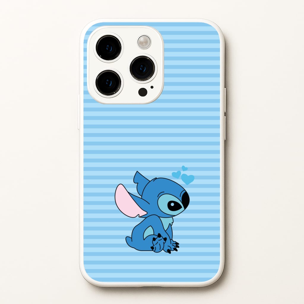 Blue Hearts Alien Blue Valentine's - Disney Valentine's Phone Case for iPhone 14 Pro