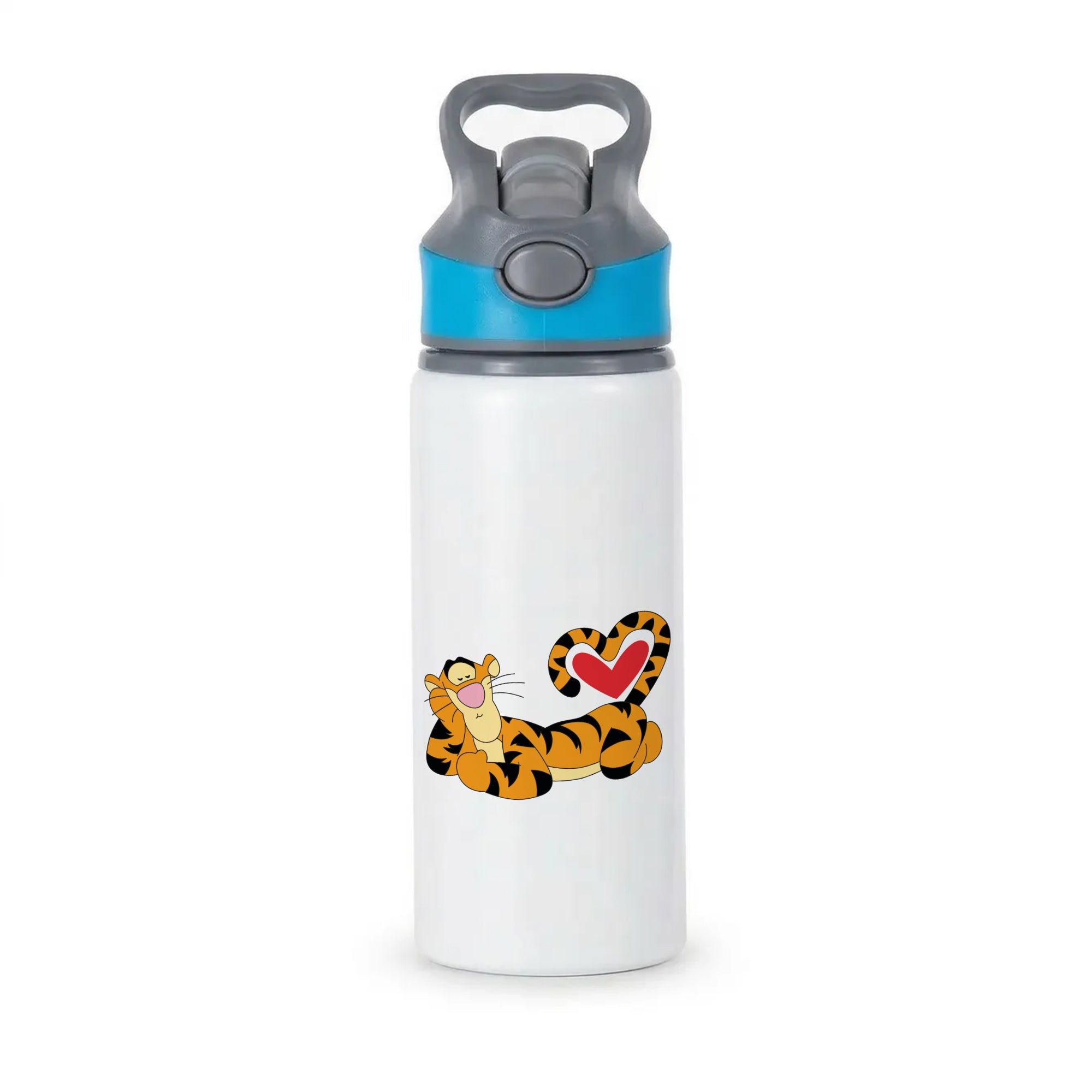 Tiger Valentine's Active Water Bottle - Blue