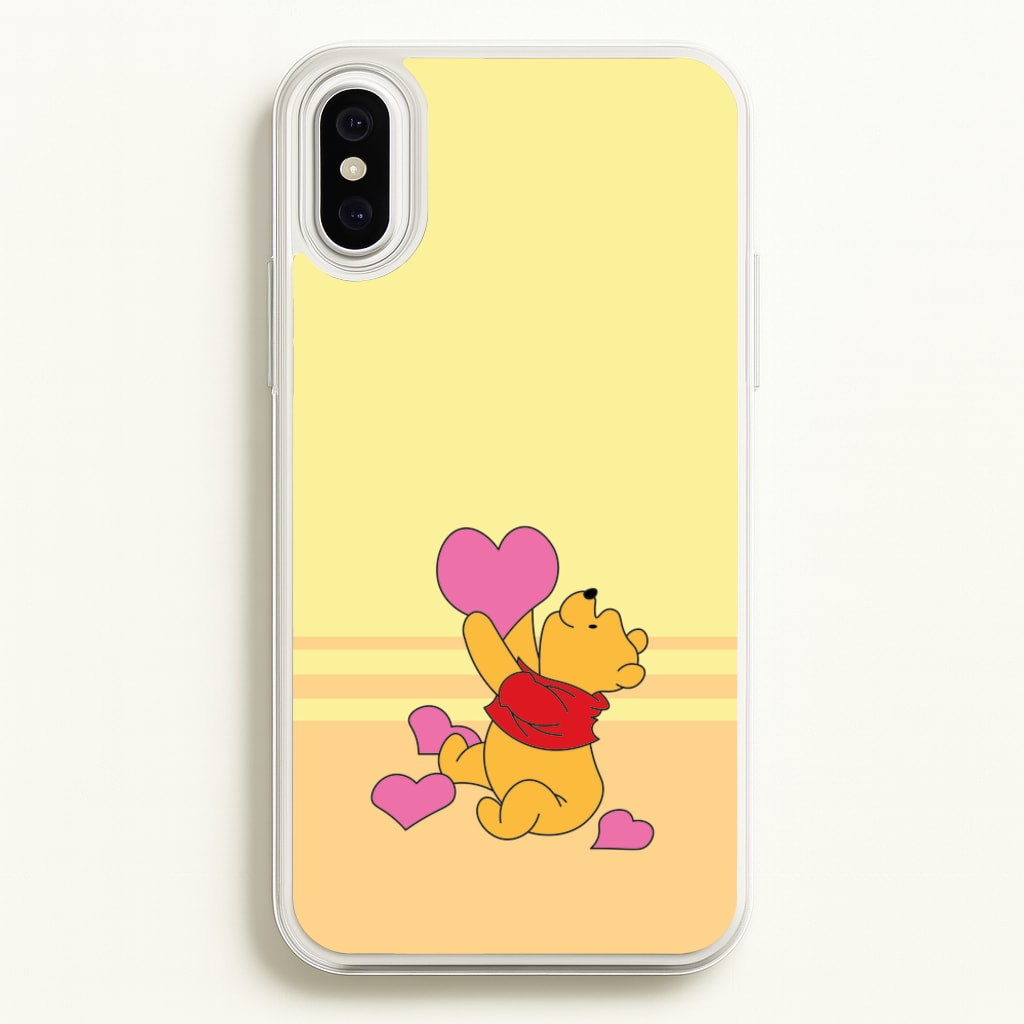 Pooh Love Heart Balloons Valentine's - Disney Valentine's Phone Case for iPhone XS Max