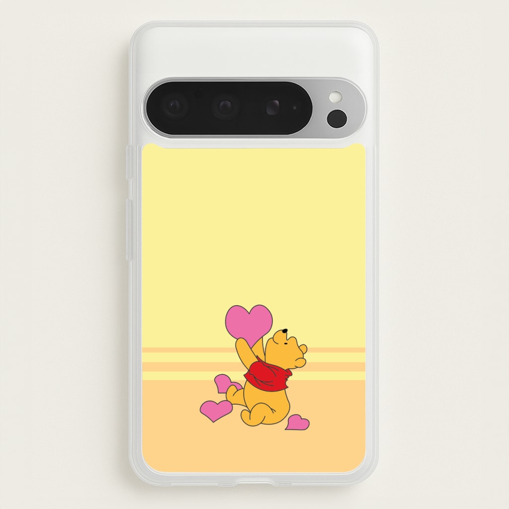 Pooh Love Heart Balloons Valentine's - Disney Valentine's Phone Case for Google Pixel 9 Pro XL