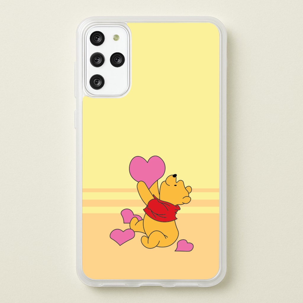 Pooh Love Heart Balloons Valentine's - Disney Valentine's Phone Case for Galaxy S20 Plus