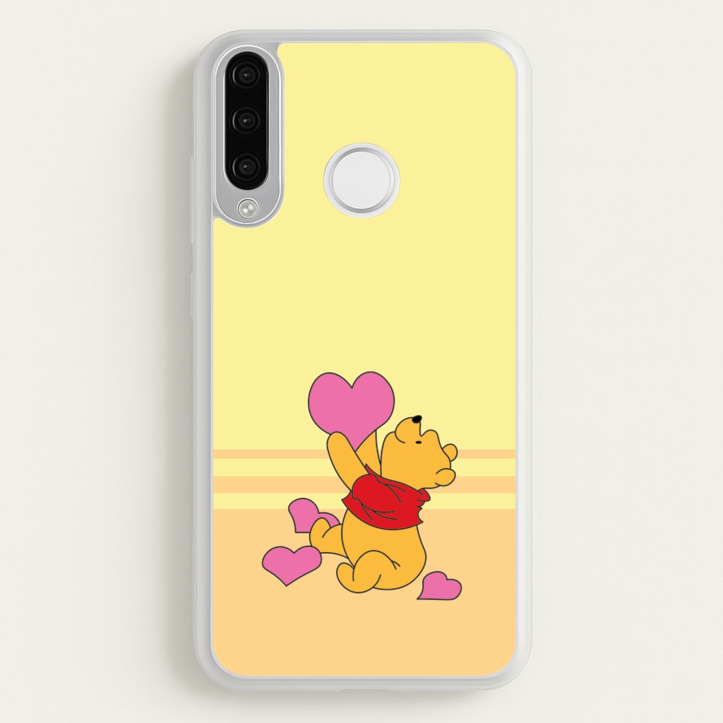 Pooh Love Heart Balloons Valentine's - Disney Valentine's Phone Case for Huawei P30 Lite