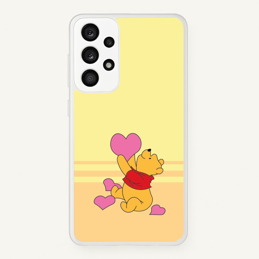 Pooh Love Heart Balloons Valentine's - Disney Valentine's Phone Case for Galaxy A53