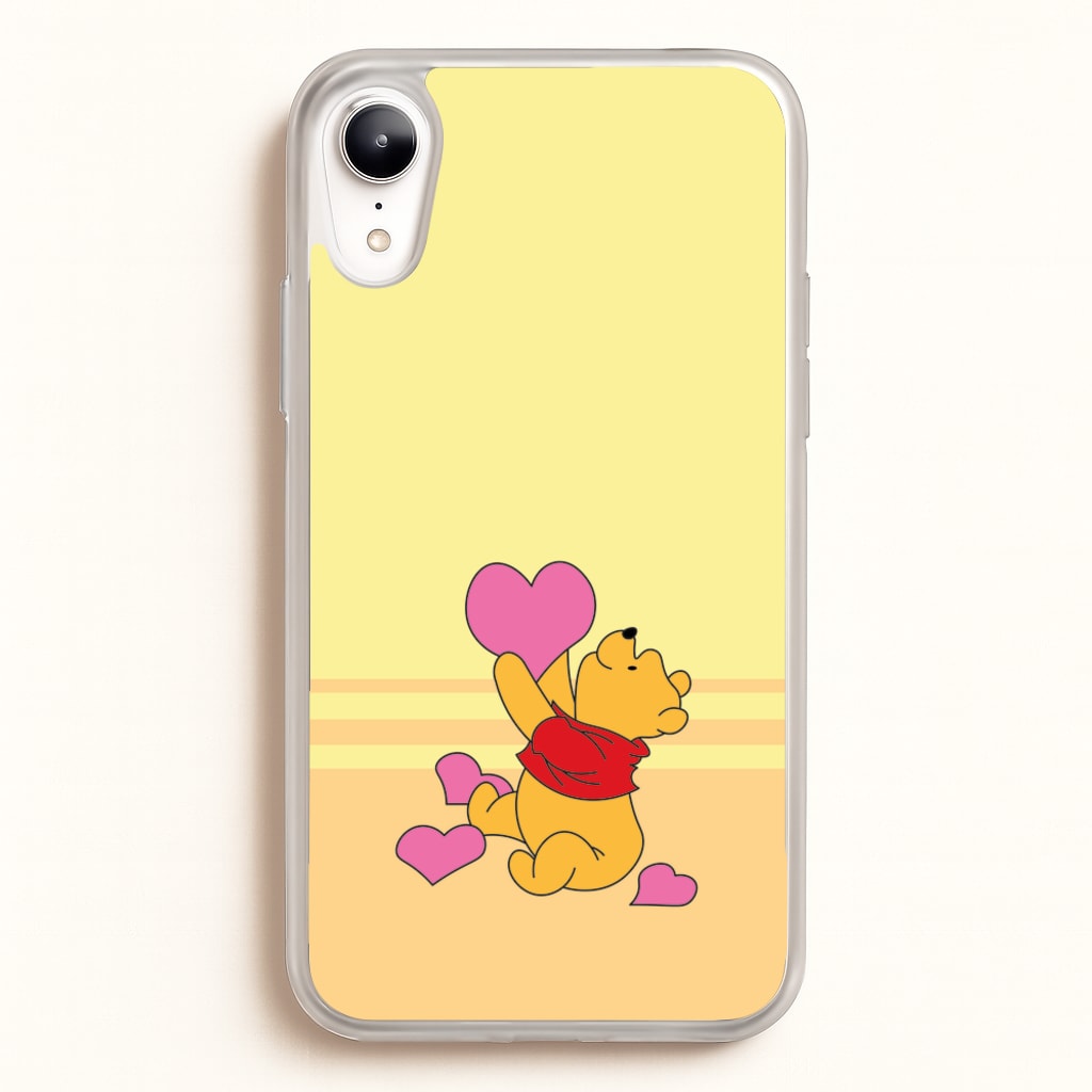 Pooh Love Heart Balloons Valentine's - Disney Valentine's Phone Case for iPhone XR