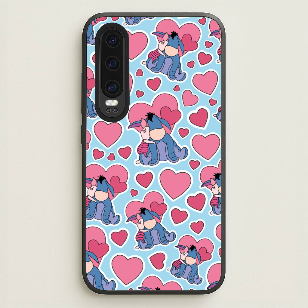 Donkey and Pig Pattern Valentine's - Disney Valentine's Phone Case for Huawei P30