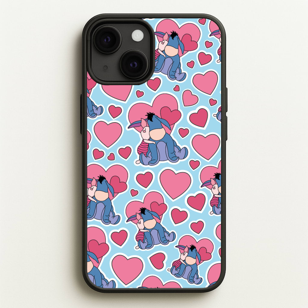 Donkey and Pig Pattern Valentine's - Disney Valentine's Phone Case for iPhone 13