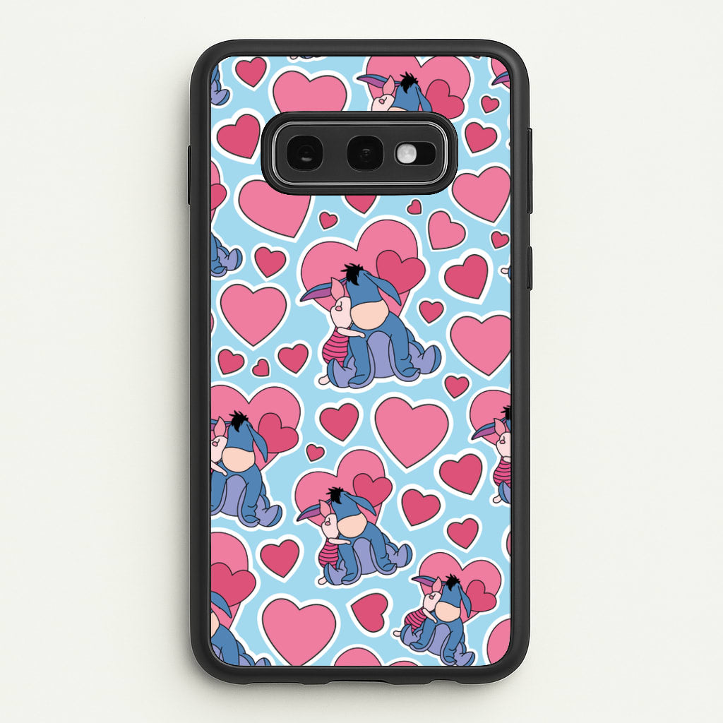 Donkey and Pig Pattern Valentine's - Disney Valentine's Phone Case for Galaxy S10e