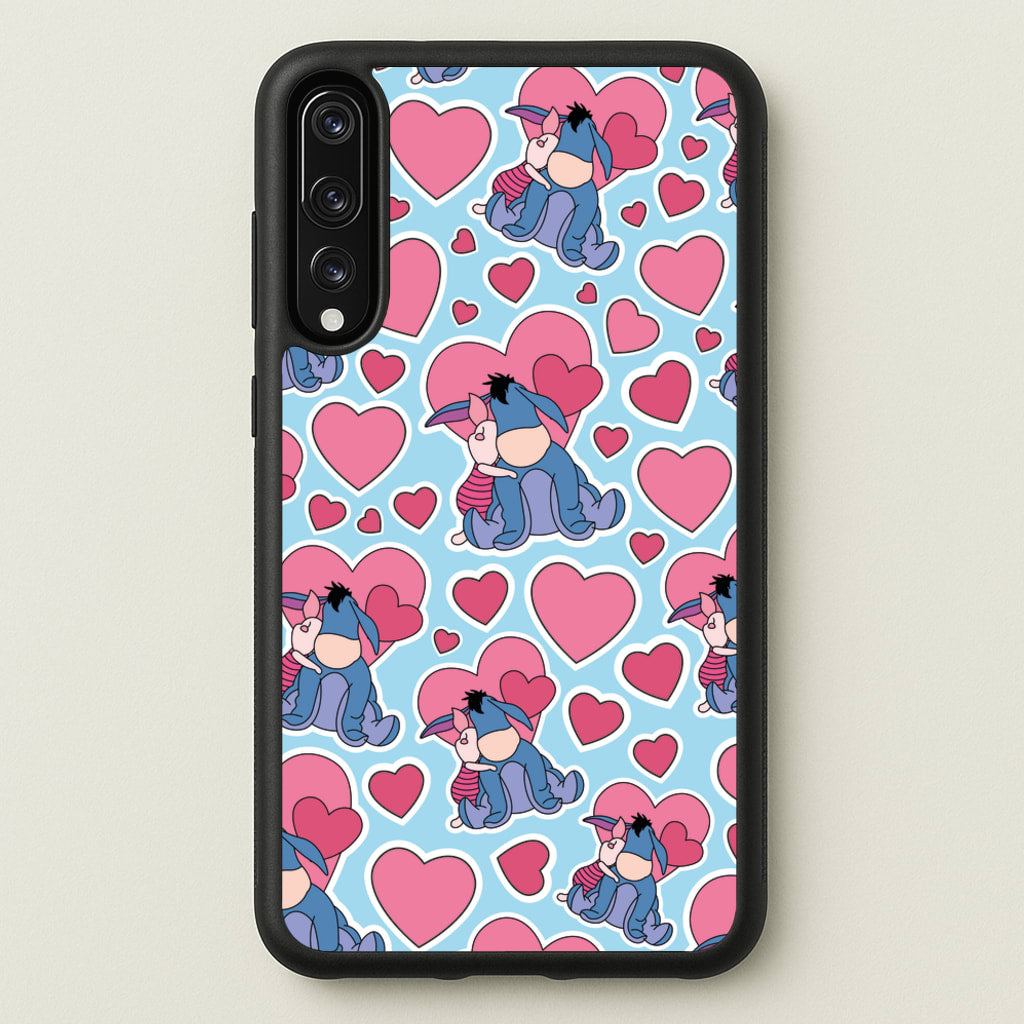 Donkey and Pig Pattern Valentine's - Disney Valentine's Phone Case for Huawei P20 Pro