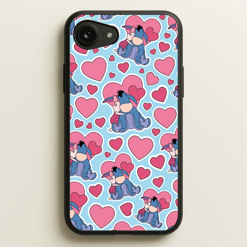 Donkey and Pig Pattern Valentine's - Disney Valentine's Phone Case for iPhone 16e