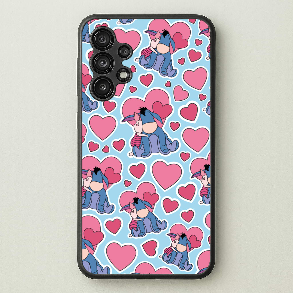 Donkey and Pig Pattern Valentine's - Disney Valentine's Phone Case for Galaxy A13