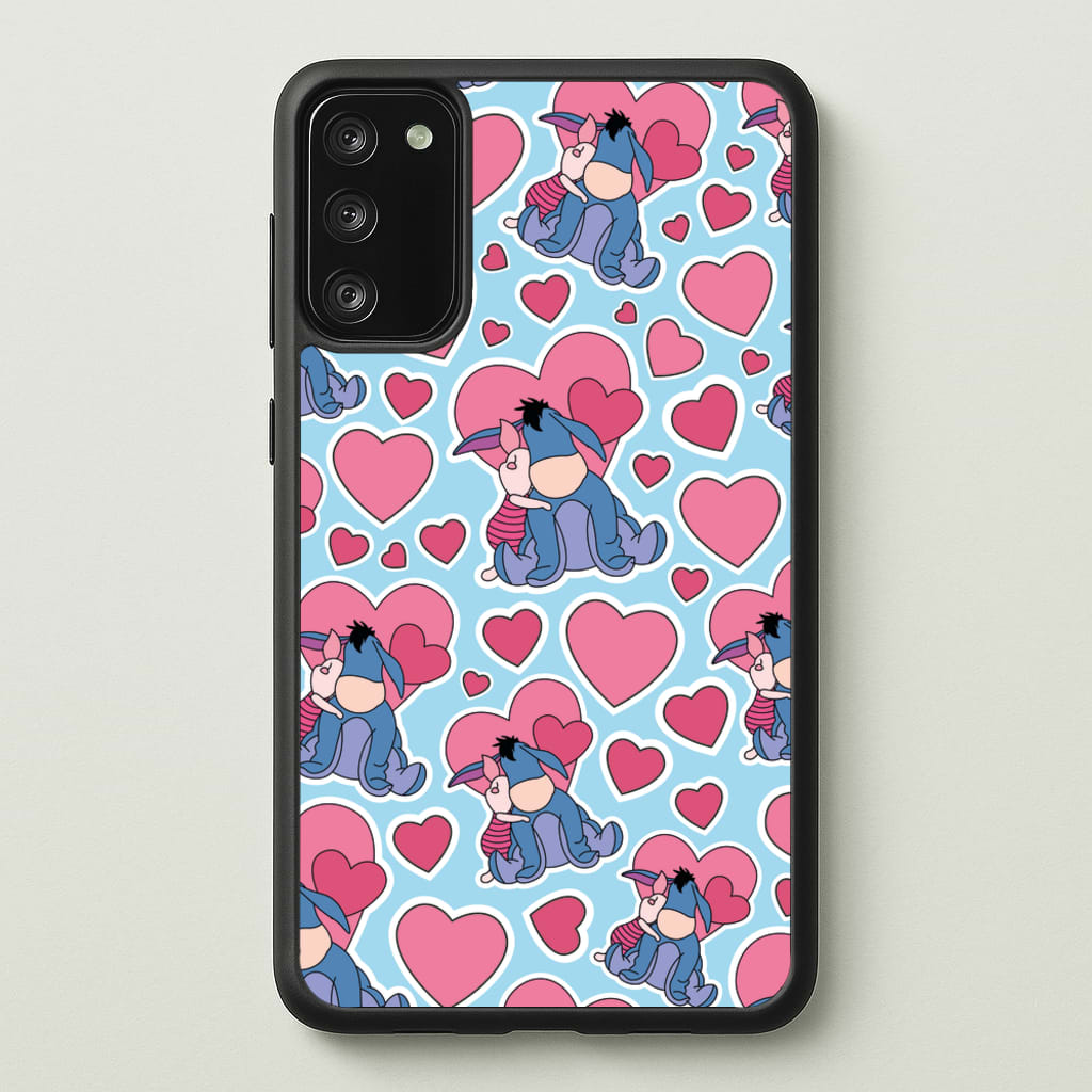 Donkey and Pig Pattern Valentine's - Disney Valentine's Phone Case for Galaxy A41