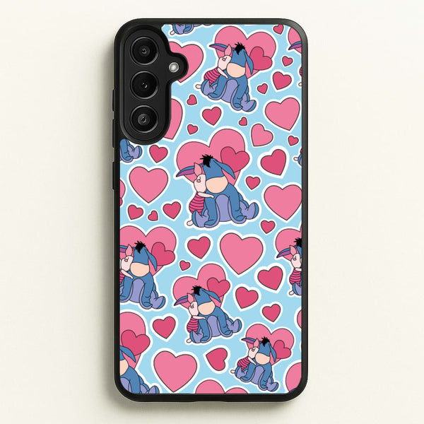 Donkey and Pig Pattern Valentine's - Disney Valentine's Phone Case for Galaxy A34