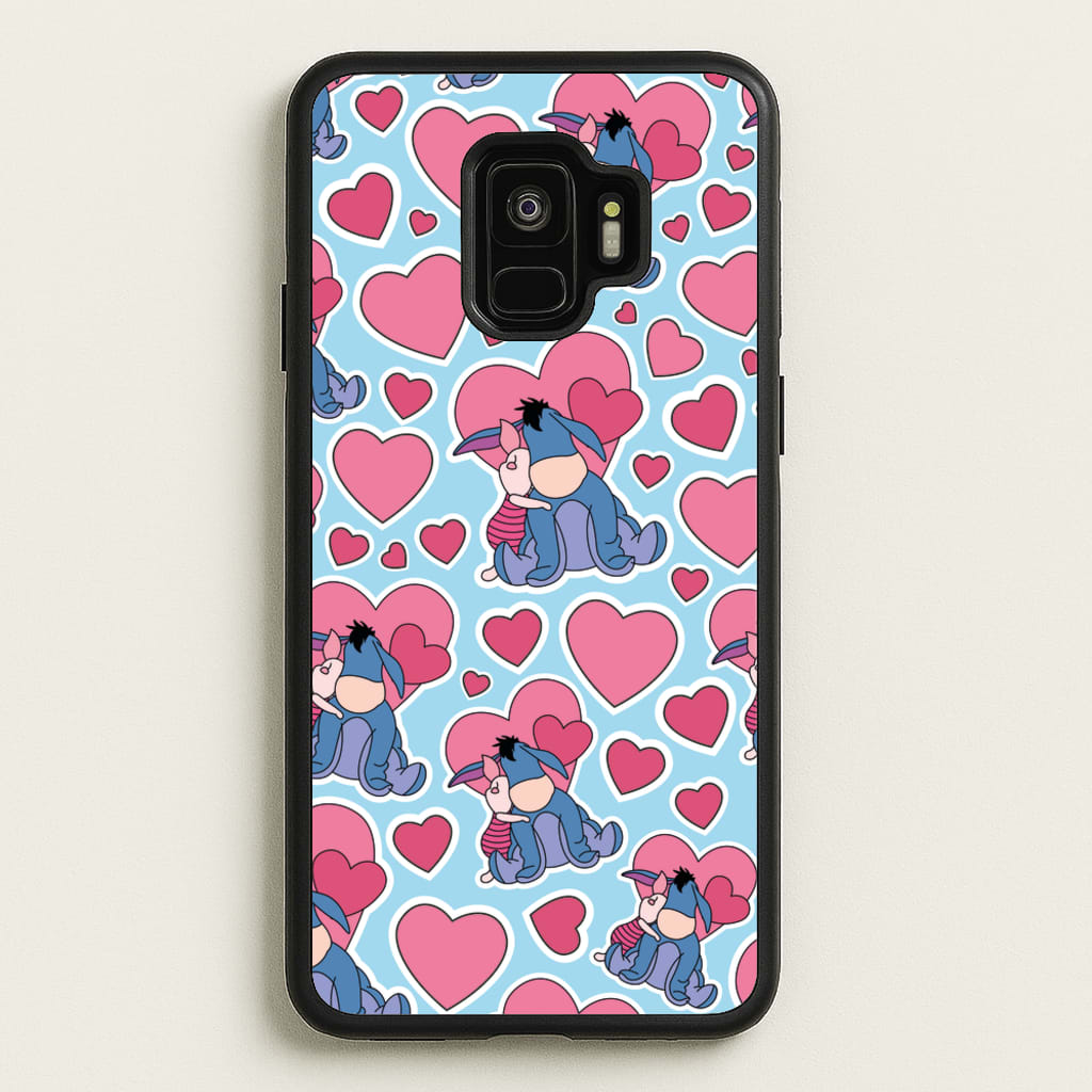 Donkey and Pig Pattern Valentine's - Disney Valentine's Phone Case for Galaxy S9