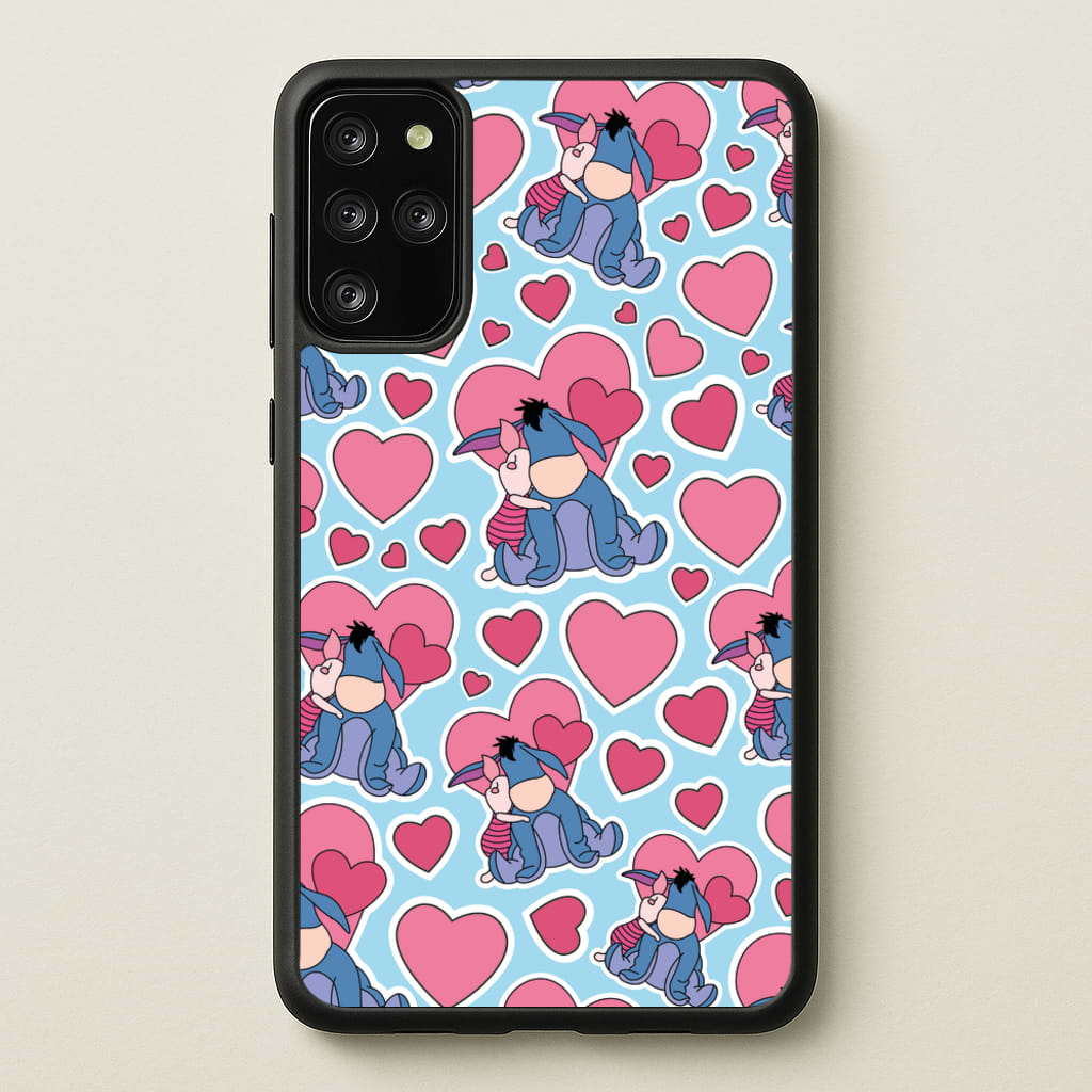 Donkey and Pig Pattern Valentine's - Disney Valentine's Phone Case for Galaxy S20 Plus