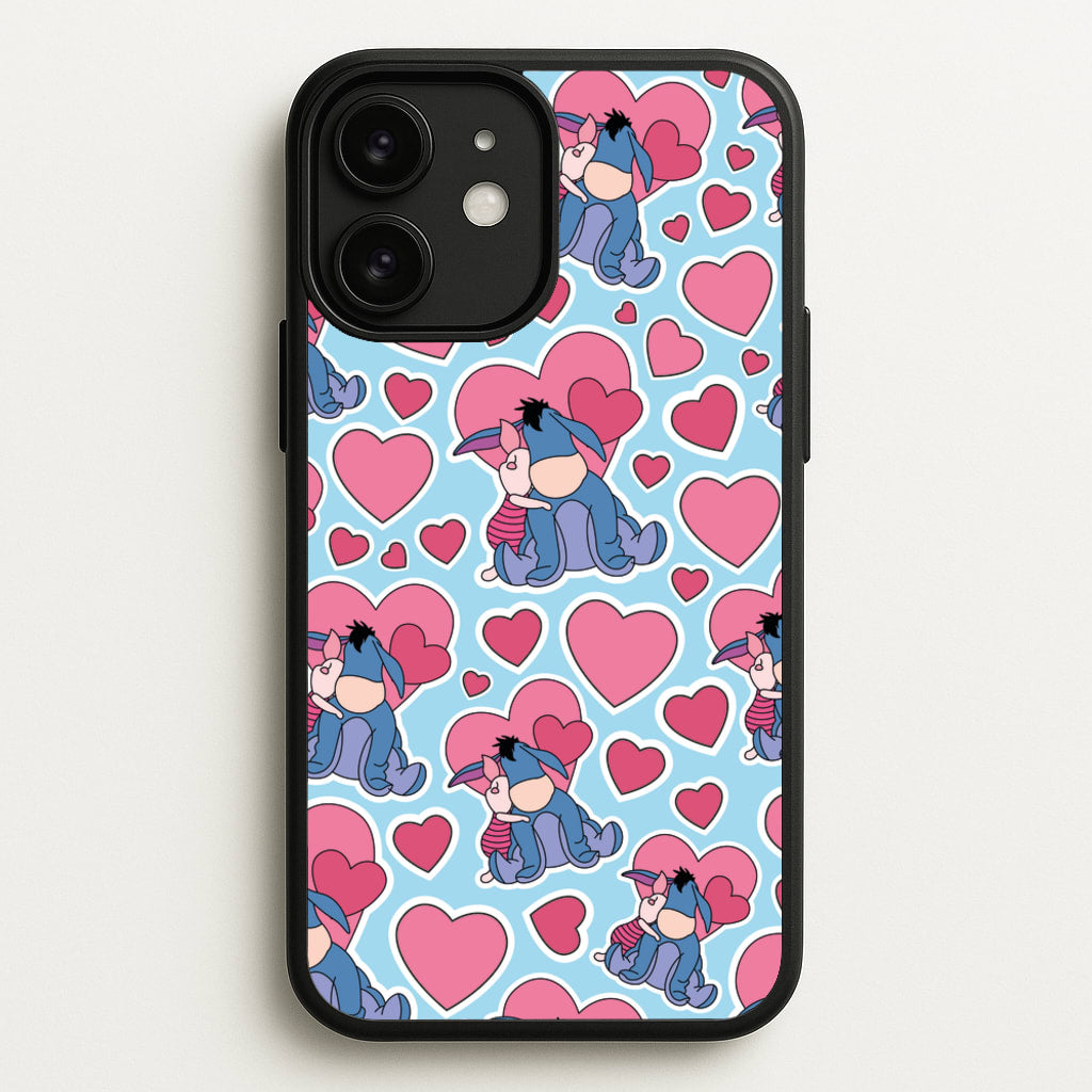 Donkey and Pig Pattern Valentine's - Disney Valentine's Phone Case for iPhone 11