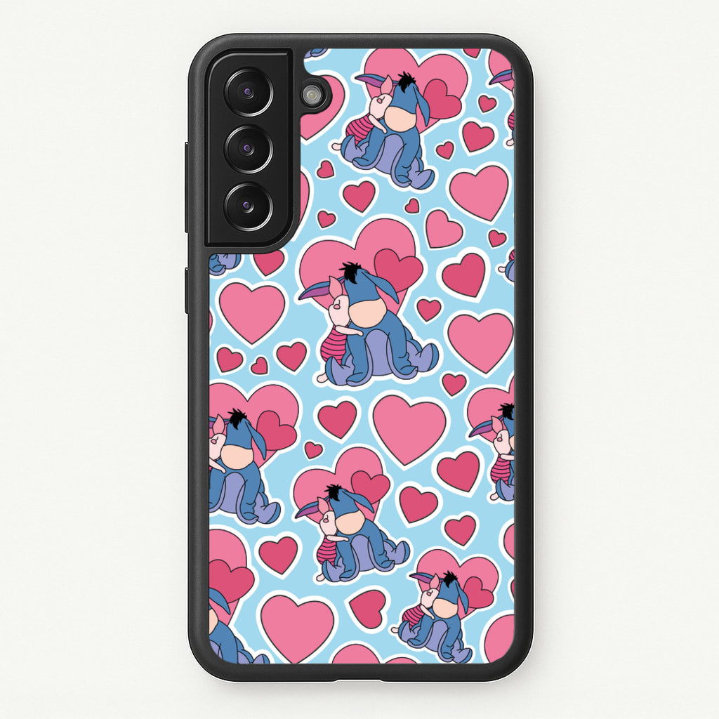 Donkey and Pig Pattern Valentine's - Disney Valentine's Phone Case for Galaxy S22