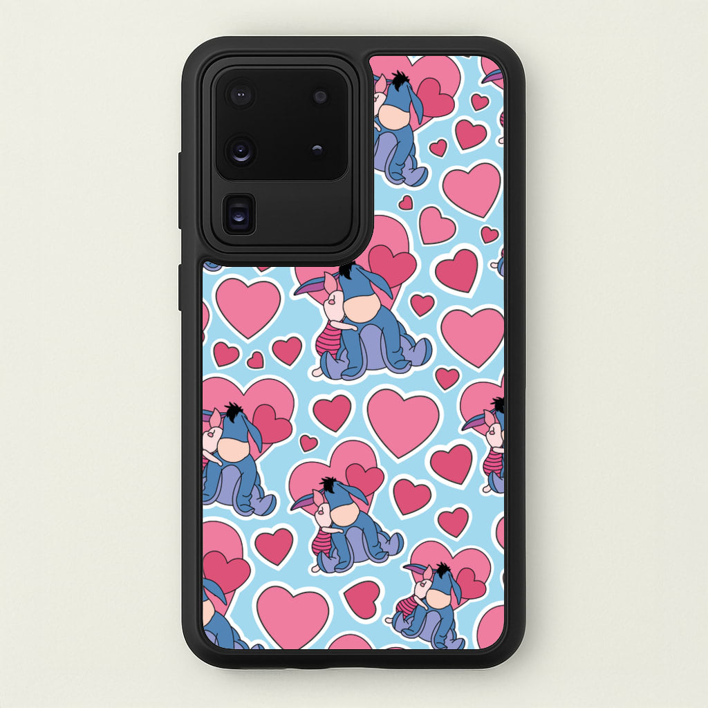 Donkey and Pig Pattern Valentine's - Disney Valentine's Phone Case for Galaxy S20 Ultra