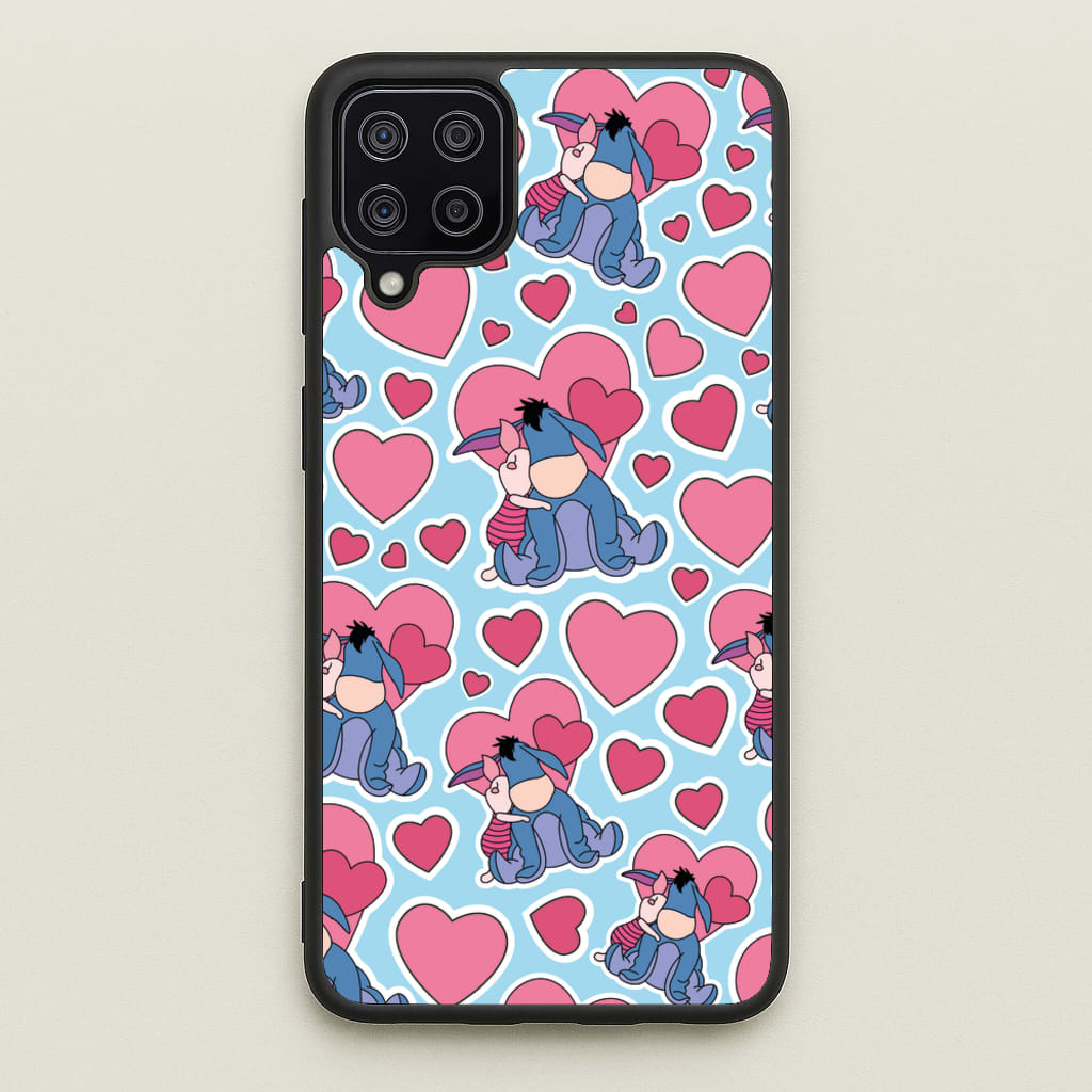 Donkey and Pig Pattern Valentine's - Disney Valentine's Phone Case for Galaxy A12