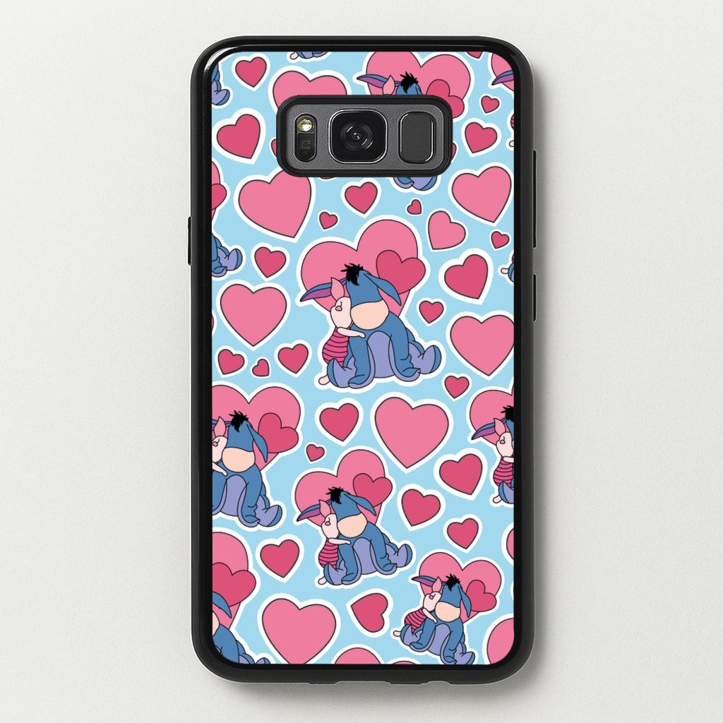 Donkey and Pig Pattern Valentine's - Disney Valentine's Phone Case for Galaxy S8