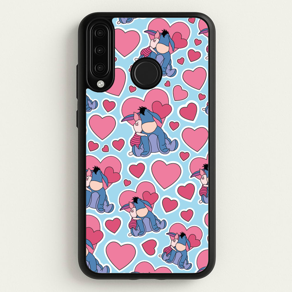 Donkey and Pig Pattern Valentine's - Disney Valentine's Phone Case for Huawei P30 Lite