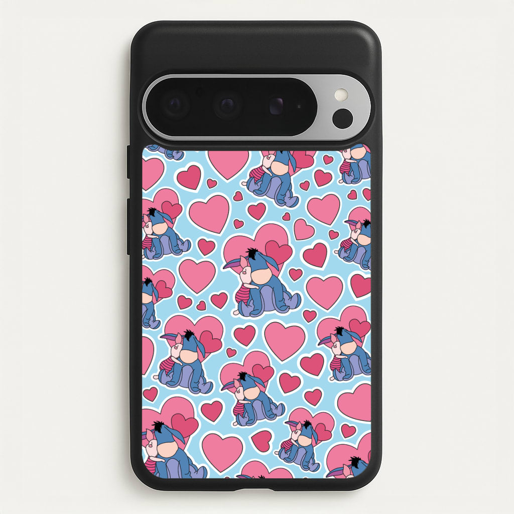 Donkey and Pig Pattern Valentine's - Disney Valentine's Phone Case for Google Pixel 9 Pro XL