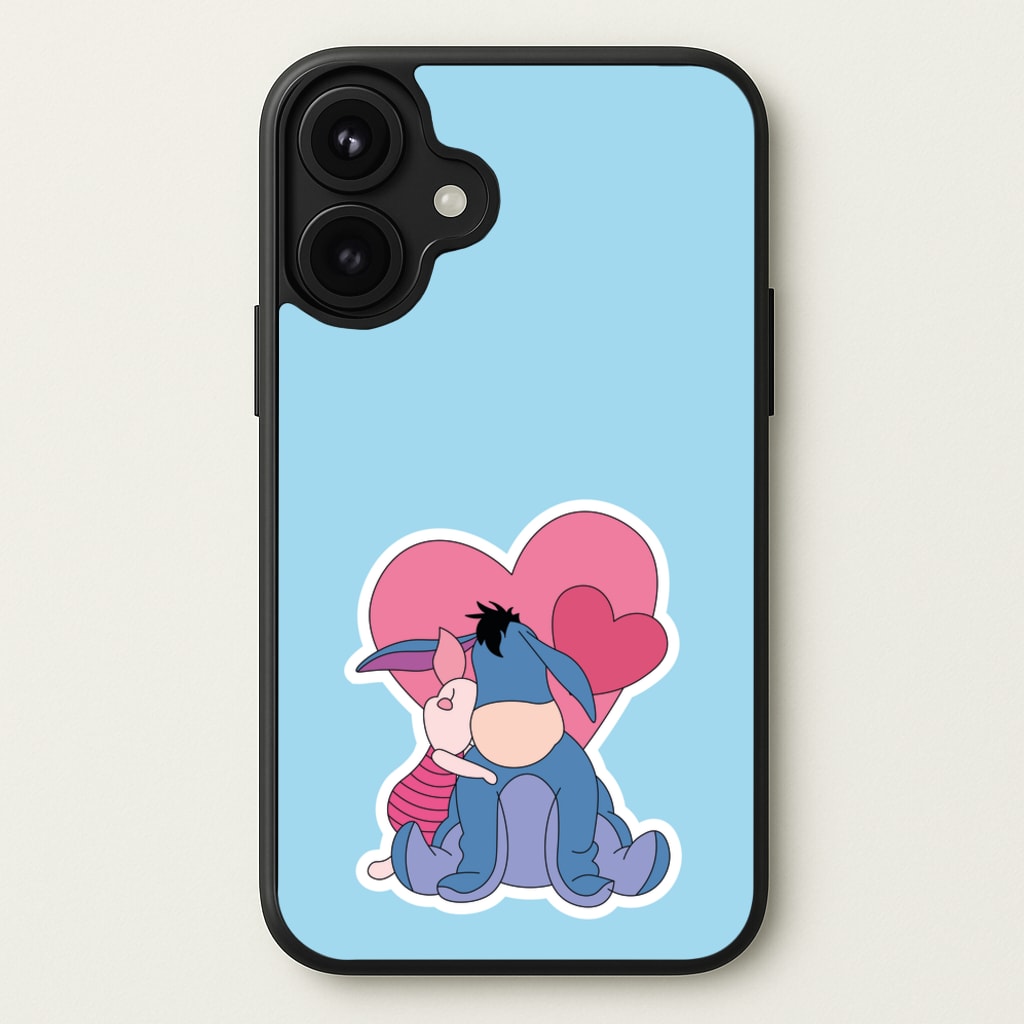 Donkey and Pig Valentine's Phone Case for iPhone 17