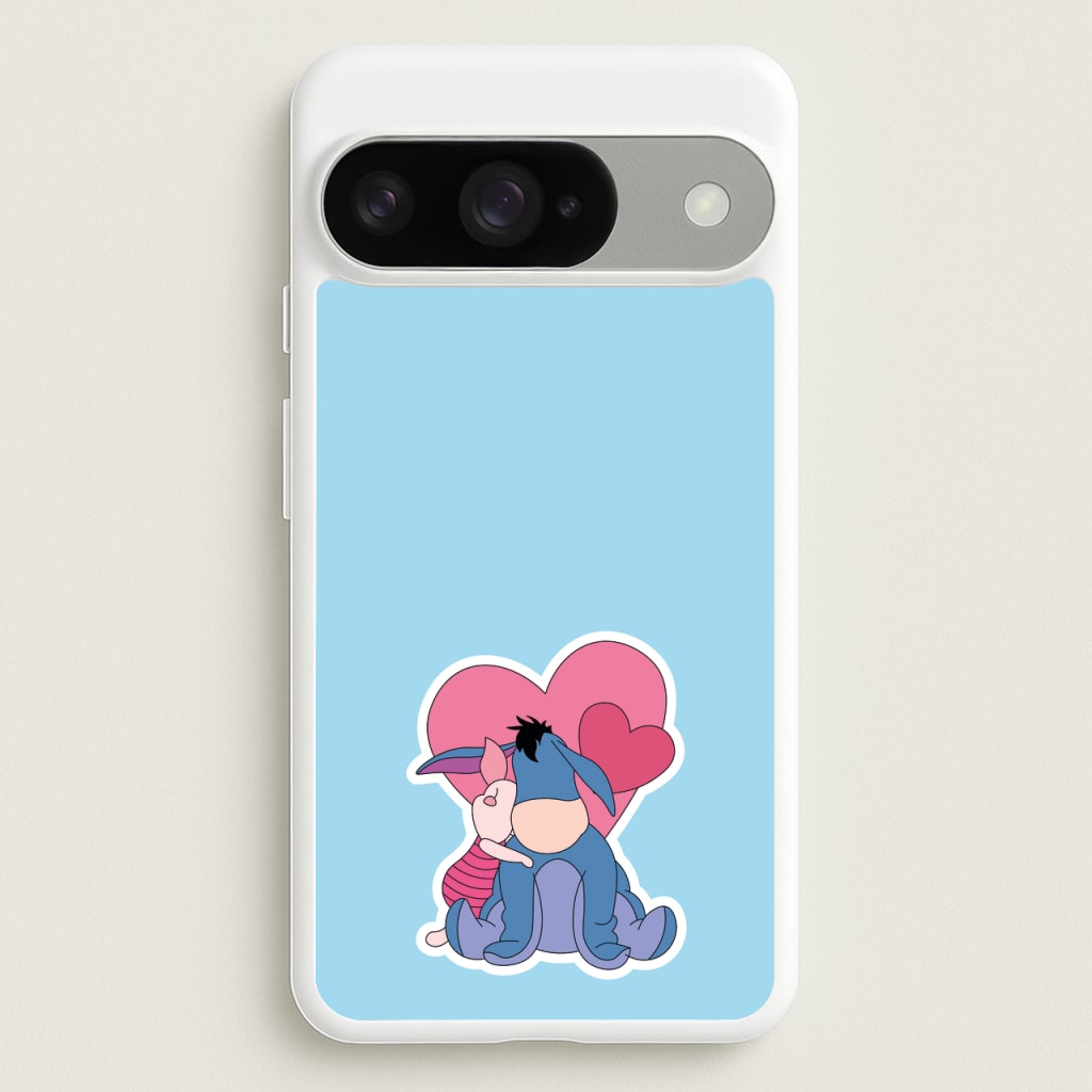 Donkey and Pig Valentine's Phone Case for Google Pixel 10 / 10 Pro