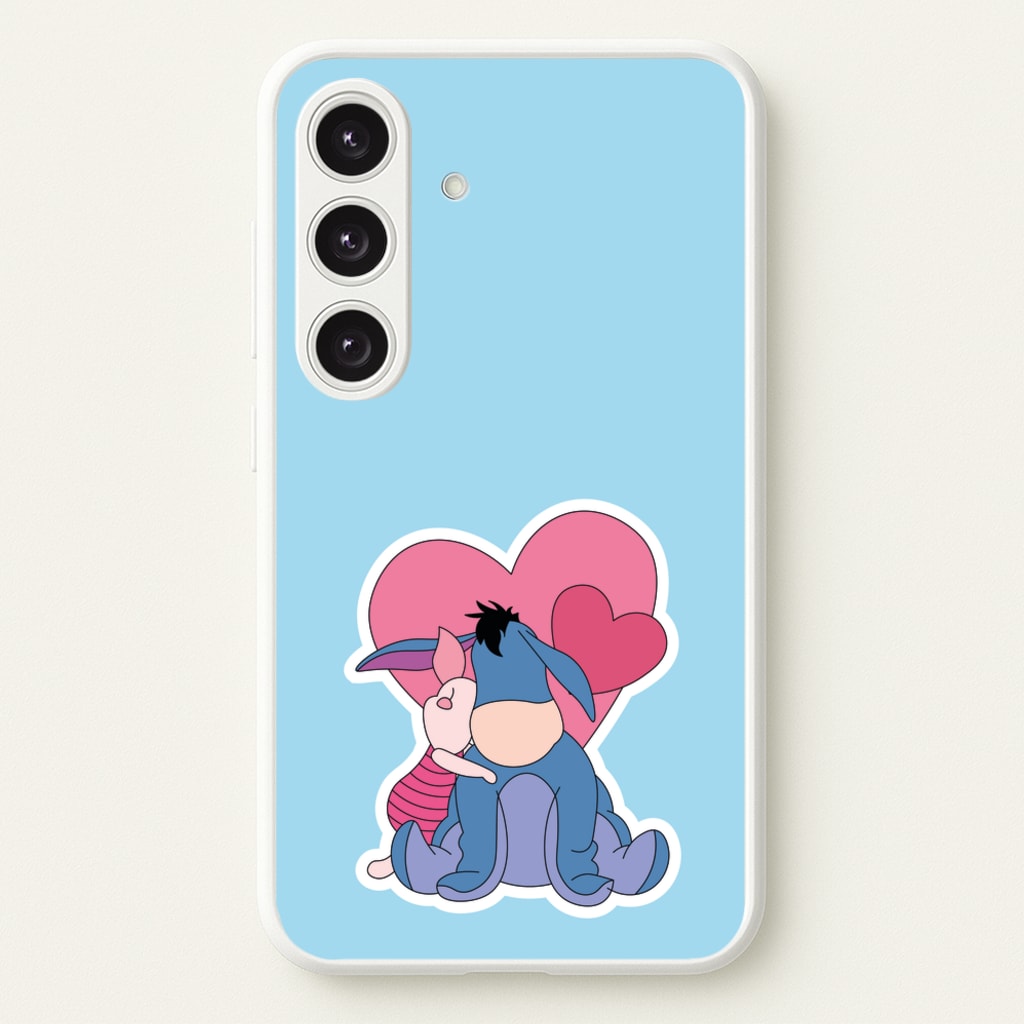 Donkey and Pig Valentine's - Disney Valentine's Phone Case for Galaxy S24 Plus