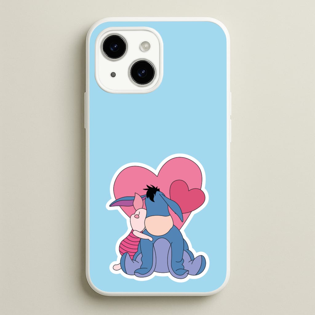 Donkey and Pig Valentine's - Disney Valentine's Phone Case for iPhone 14 Plus