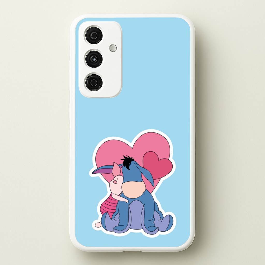 Donkey and Pig Valentine's - Disney Valentine's Phone Case for Galaxy A55