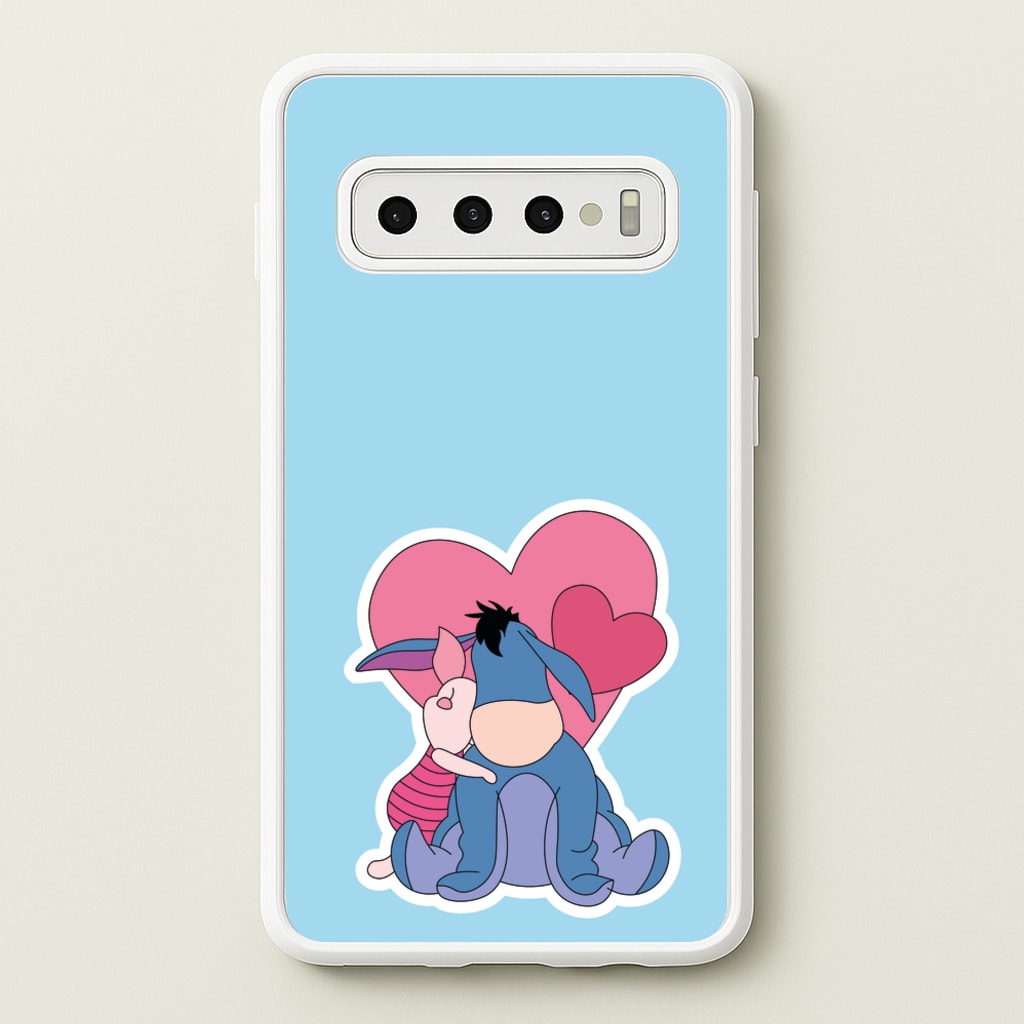 Donkey and Pig Valentine's - Disney Valentine's Phone Case for Galaxy S10 Plus