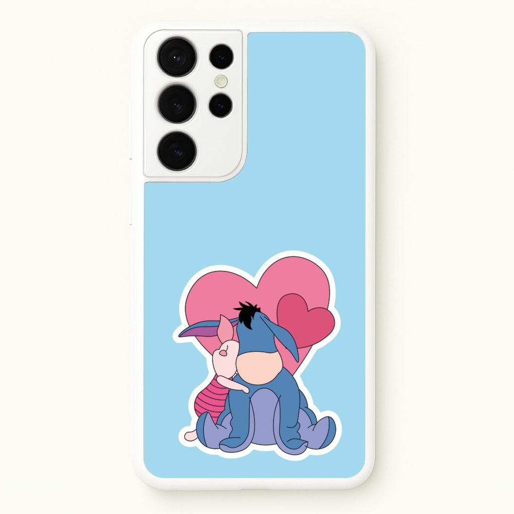 Donkey and Pig Valentine's - Disney Valentine's Phone Case for Galaxy S21 Ultra