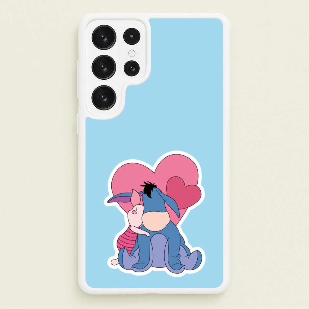 Donkey and Pig Valentine's - Disney Valentine's Phone Case for Galaxy S23 Ultra