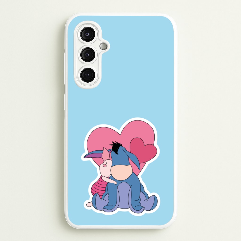 Donkey and Pig Valentine's - Disney Valentine's Phone Case for Galaxy A14