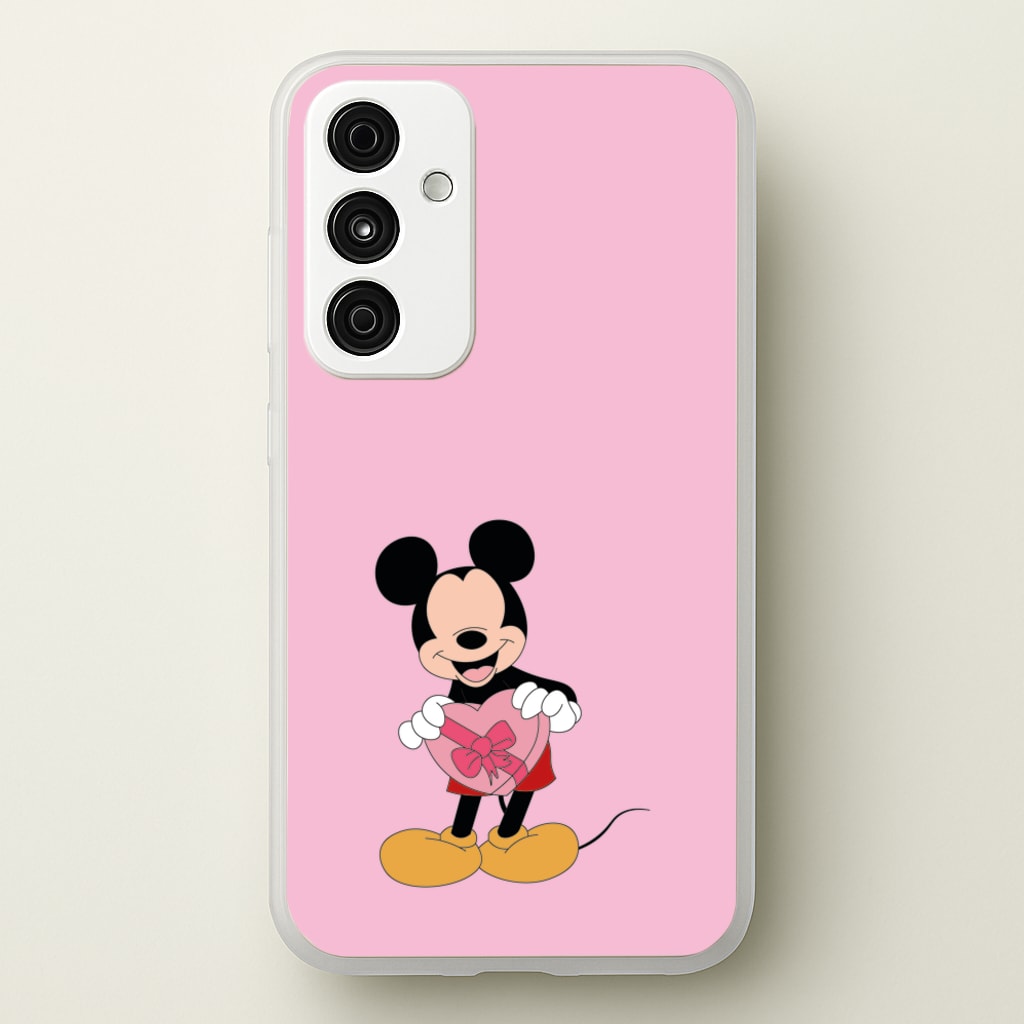 Mickey's Gift Valentine's - Disney Valentine's Phone Case for Galaxy A55