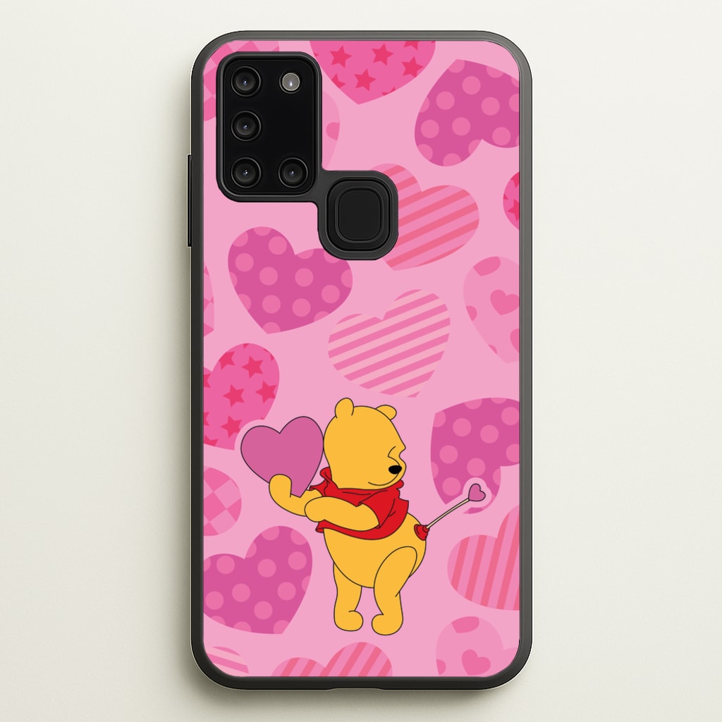 Cupid Pooh Valentine's - Disney Valentine's Phone Case for Galaxy A21s