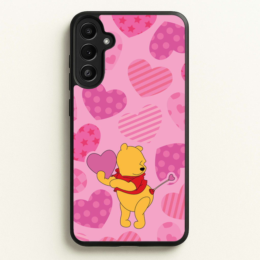 Cupid Pooh Valentine's - Disney Valentine's Phone Case for Galaxy A34