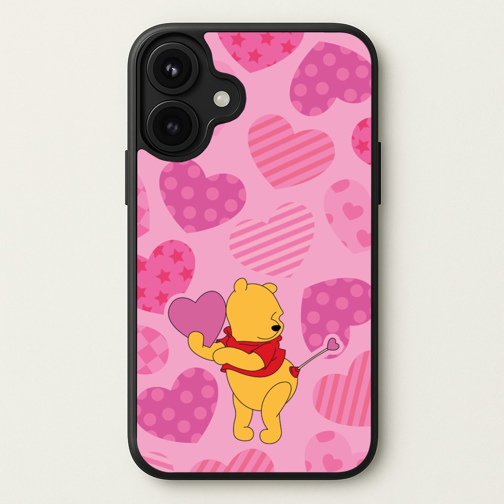 Cupid Pooh Valentine's Phone Case for iPhone 17
