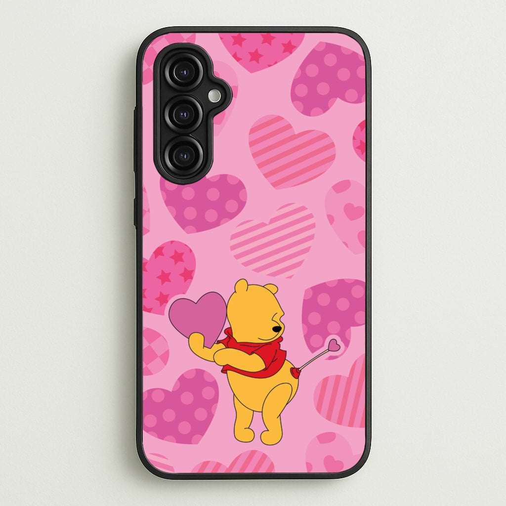Cupid Pooh Valentine's - Disney Valentine's Phone Case for Galaxy A14