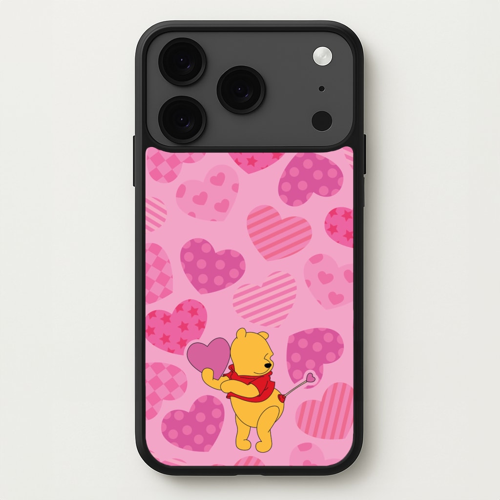 Cupid Pooh Valentine's Phone Case for iPhone 17 Pro
