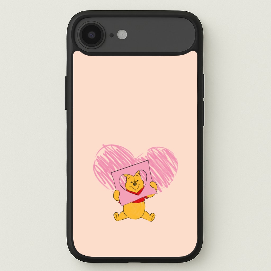 Pooh Heart Drawing Valentine's Phone Case for iPhone 17 Air