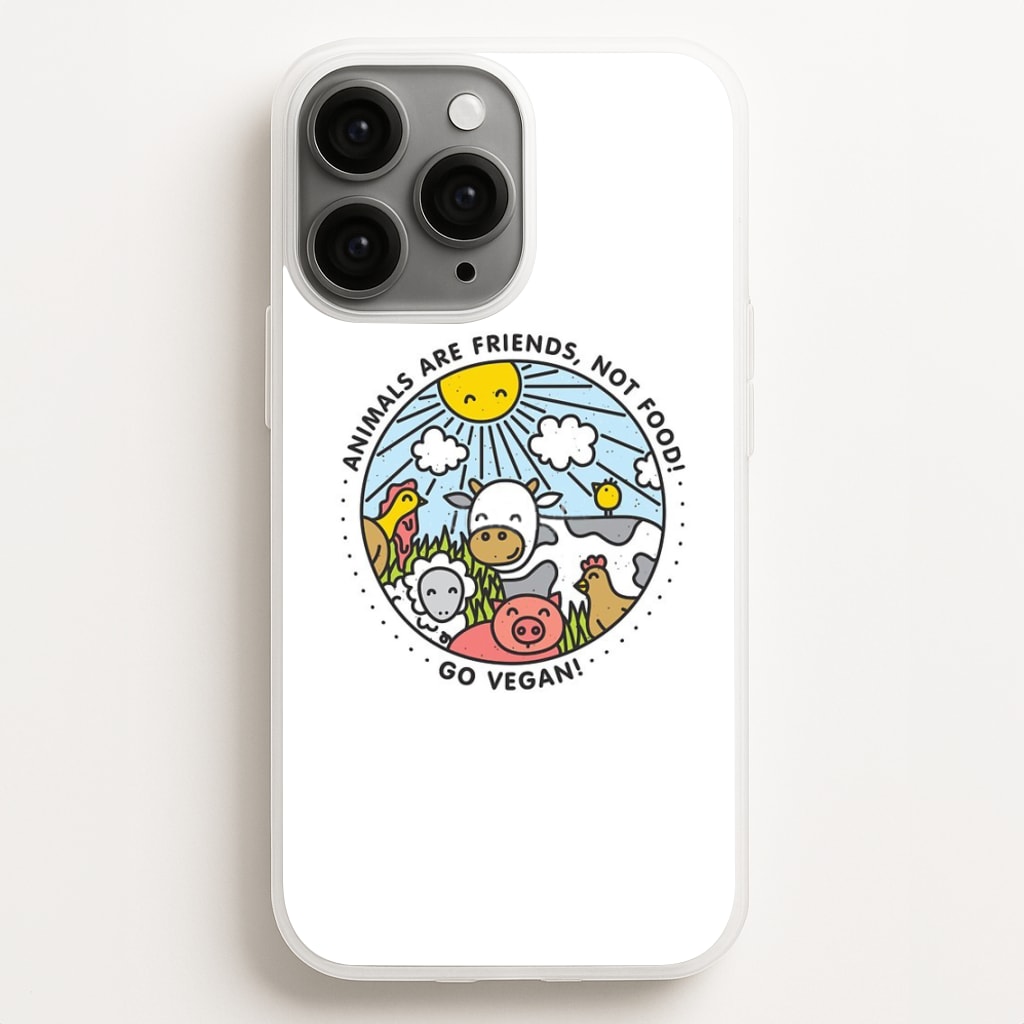 Animals Are Friends, Not Food - Vegan - Vegan Phone Case for iPhone 16 Pro Max
