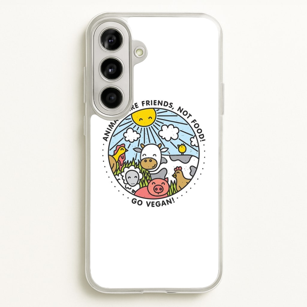 Animals Are Friends, Not Food - Vegan - Vegan Phone Case for Galaxy A56