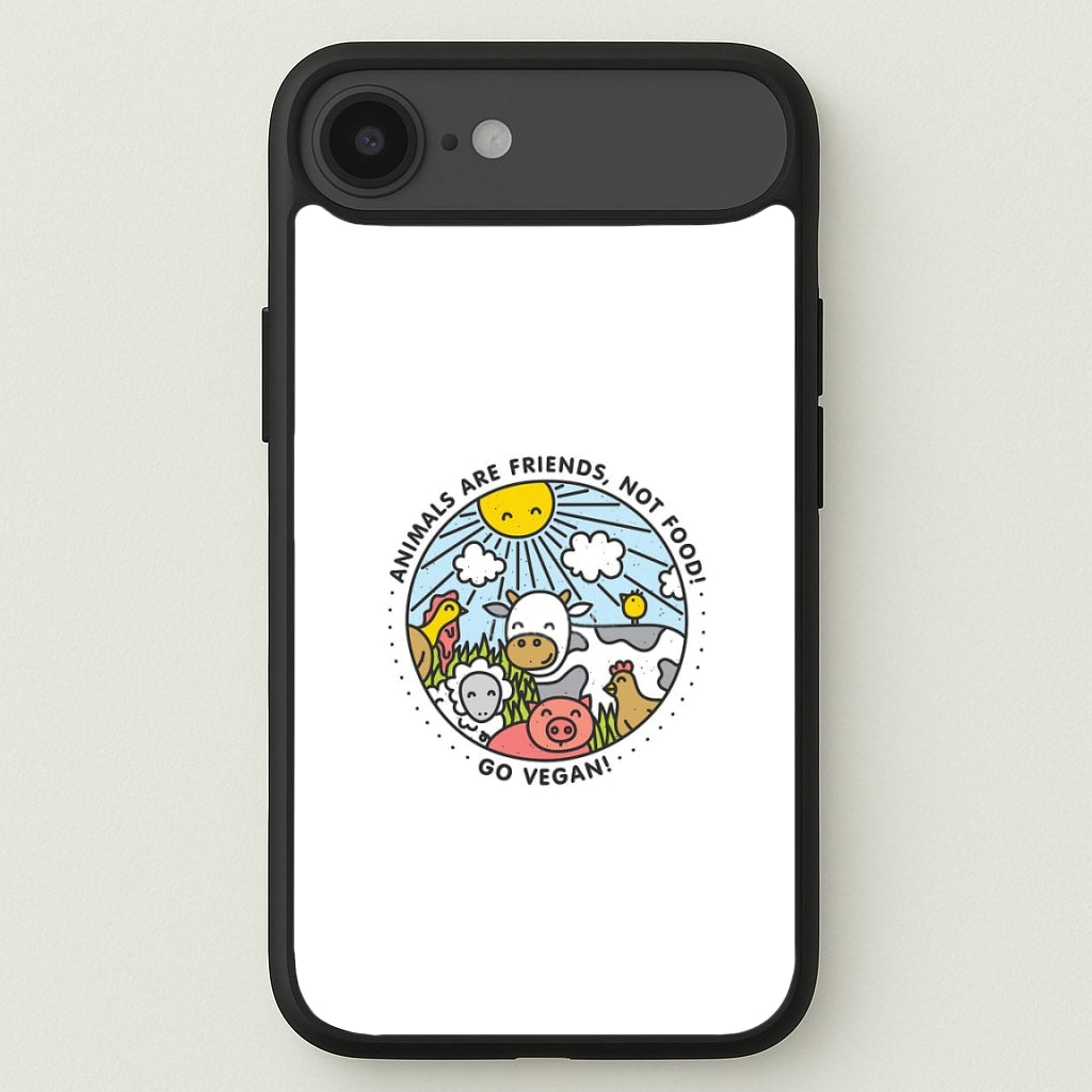 Animals Are Friends, Not Food - Vegan Phone Case for iPhone 17 Air