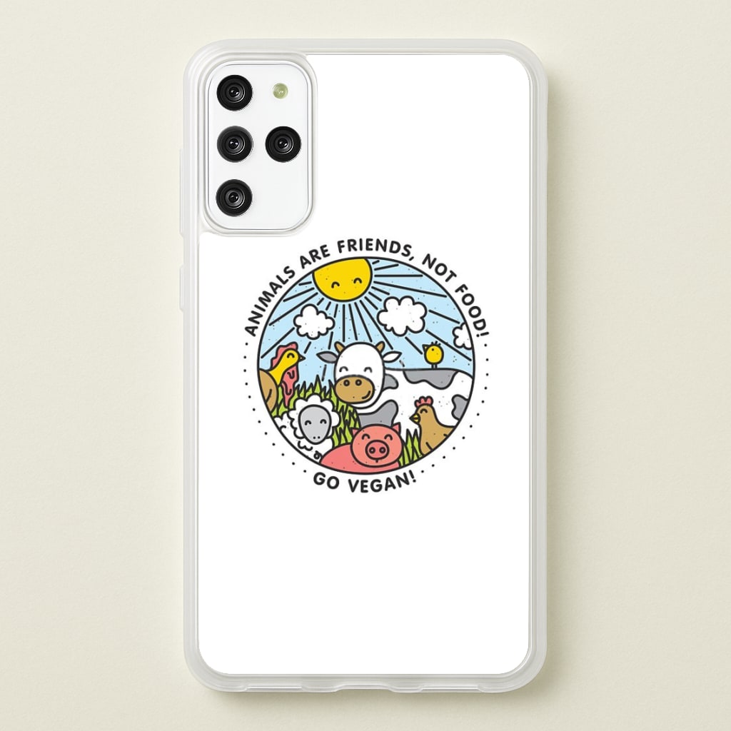 Animals Are Friends, Not Food - Vegan - Vegan Phone Case for Galaxy S20 Plus