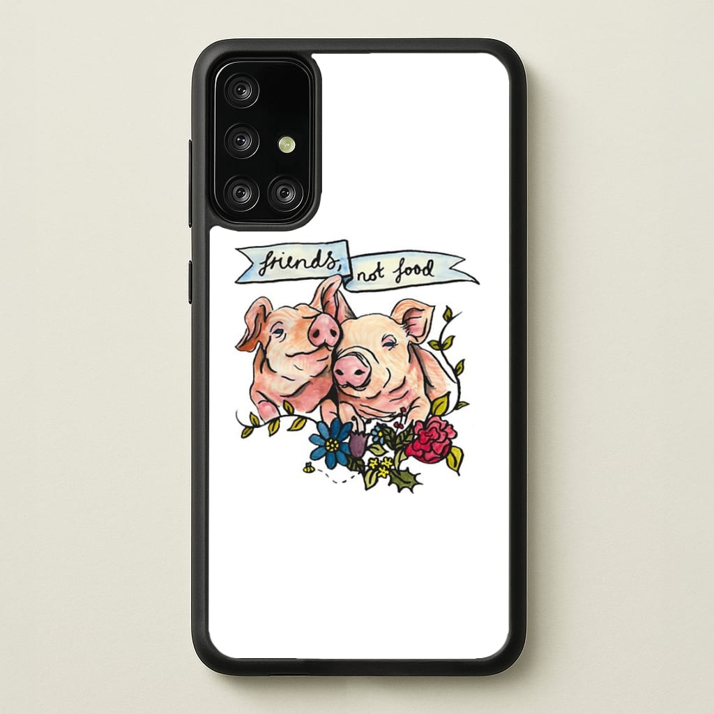 Friends Not Food - Vegan - Vegan Phone Case for Galaxy A71