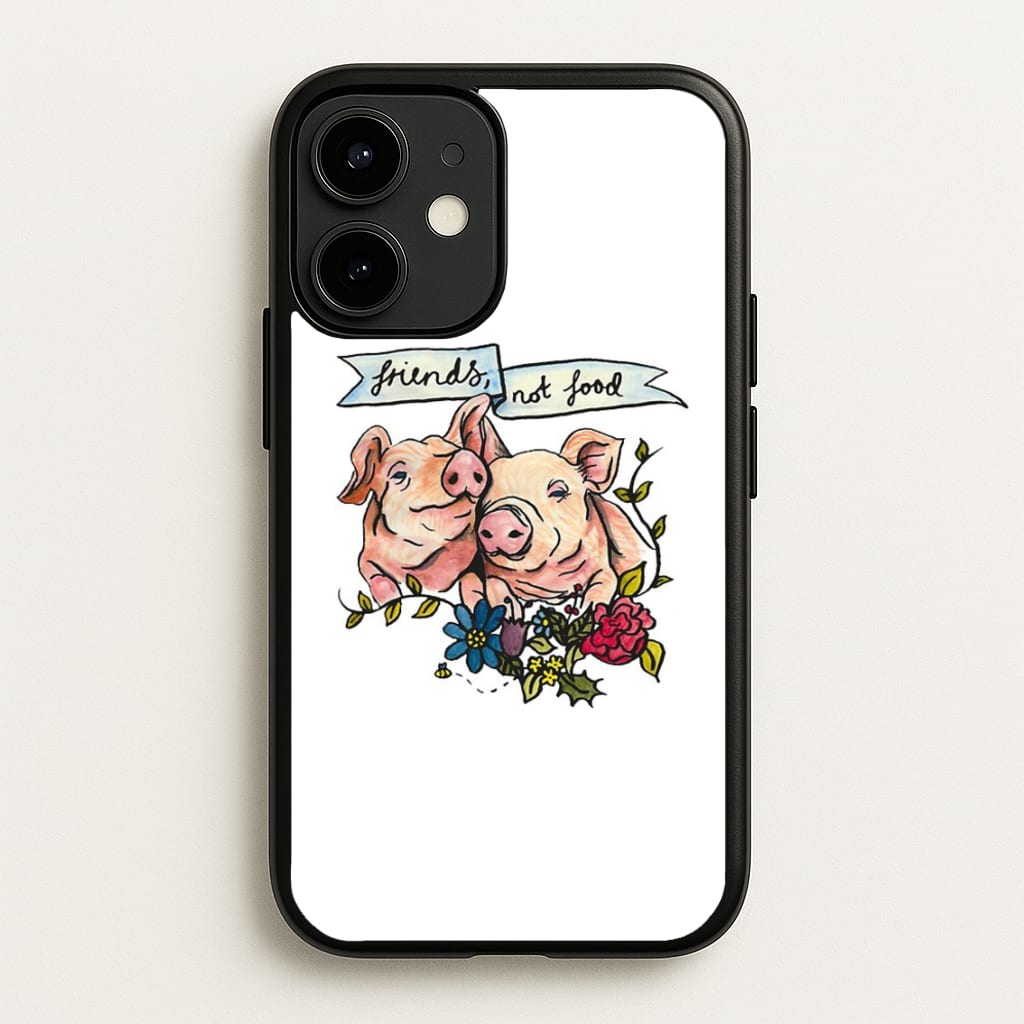 Friends Not Food - Vegan - Vegan Phone Case for iPhone 12 Mini
